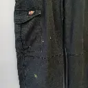 Black Dickies cargo trousers with paint splatters grunge grade C size 32 R 2.webp