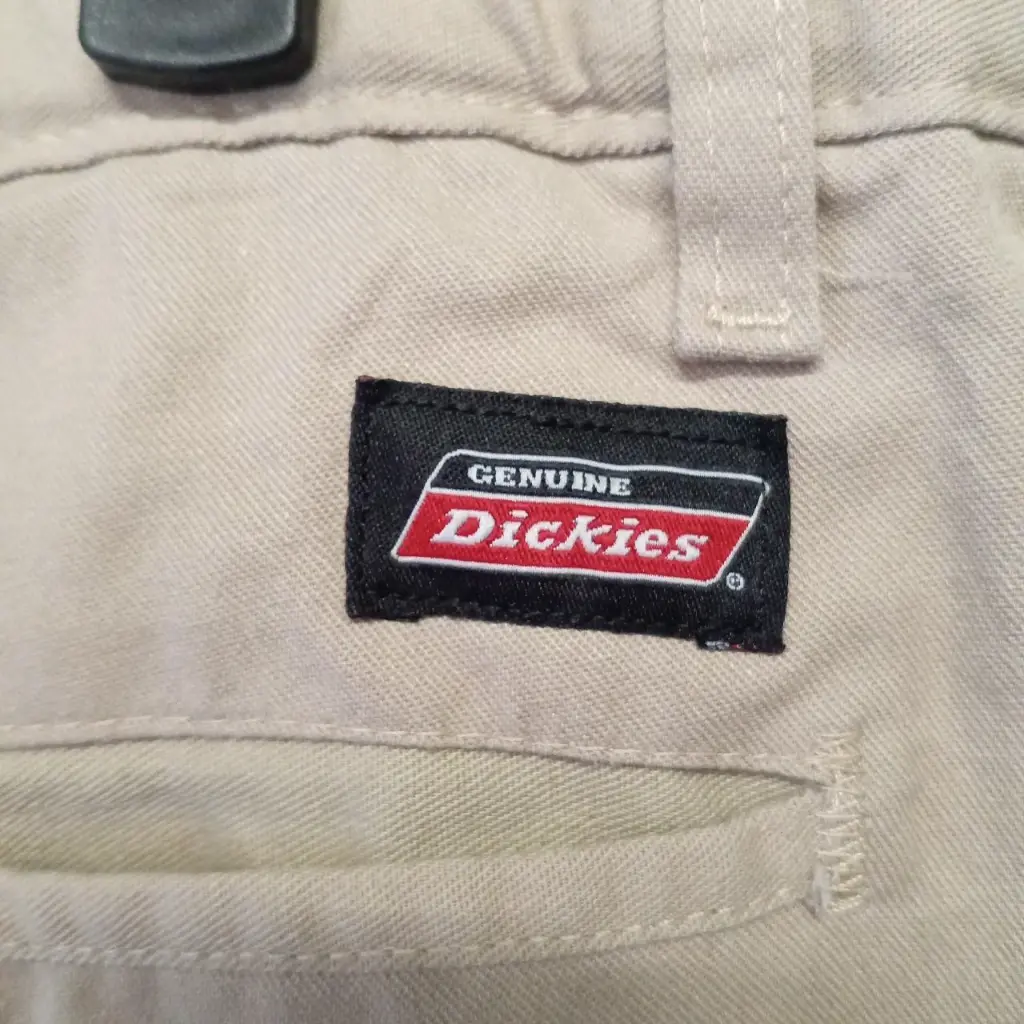Tan Dickies straight leg chino trousers Red Cactus size UK 32 leg 30 inch 2.webp