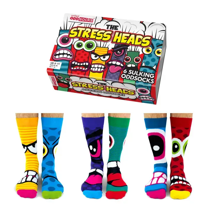 The Stress Heads 6 Odd Socks Gift Box 2.webp