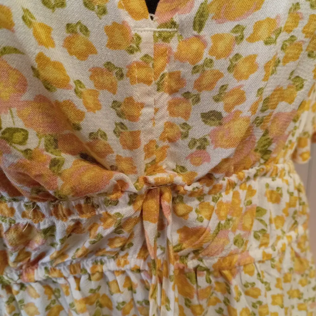 Primark Women's White and Yellow Blouse 3.webp
