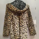 Cheetah print faux fur large corded hood jacket mobster mafia wife 2.webp