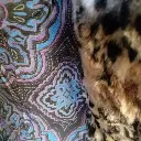 Brown and black cropped faux fur jacket with leopard print 3.webp