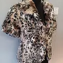 Brown and black cropped faux fur jacket with leopard print 2.webp