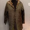 Reversible Leopard print faux fur and nylon coat with hood 4.webp