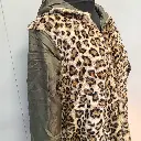 Reversible Leopard print faux fur and nylon coat with hood  4.webp