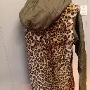Reversible Leopard print faux fur and nylon coat with hood  2.webp