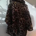 Leopard print poncho wildstyle faux fur hooded wrap 3.webp