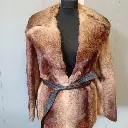 Vintage super cozy 1970s or 80s Brown Rabbit Fur Jacket 2.webp