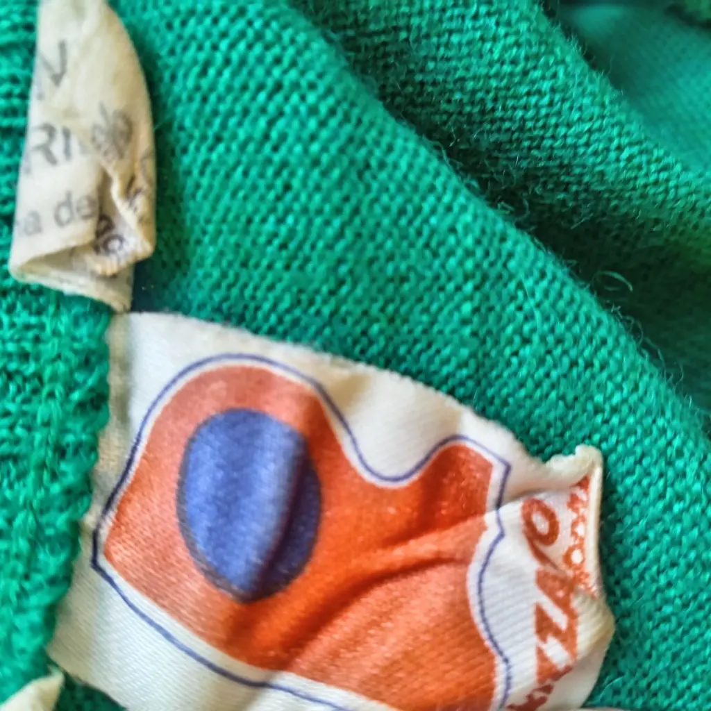 CINELLI ITALIA rare vintage 1990s green and blue retro cycling jersey 7.webp