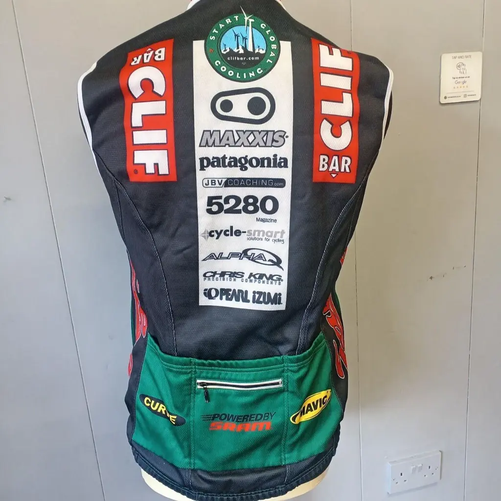 Pearl Izumi Clif Bar vintage 1990s cycling gilet vest 3.webp