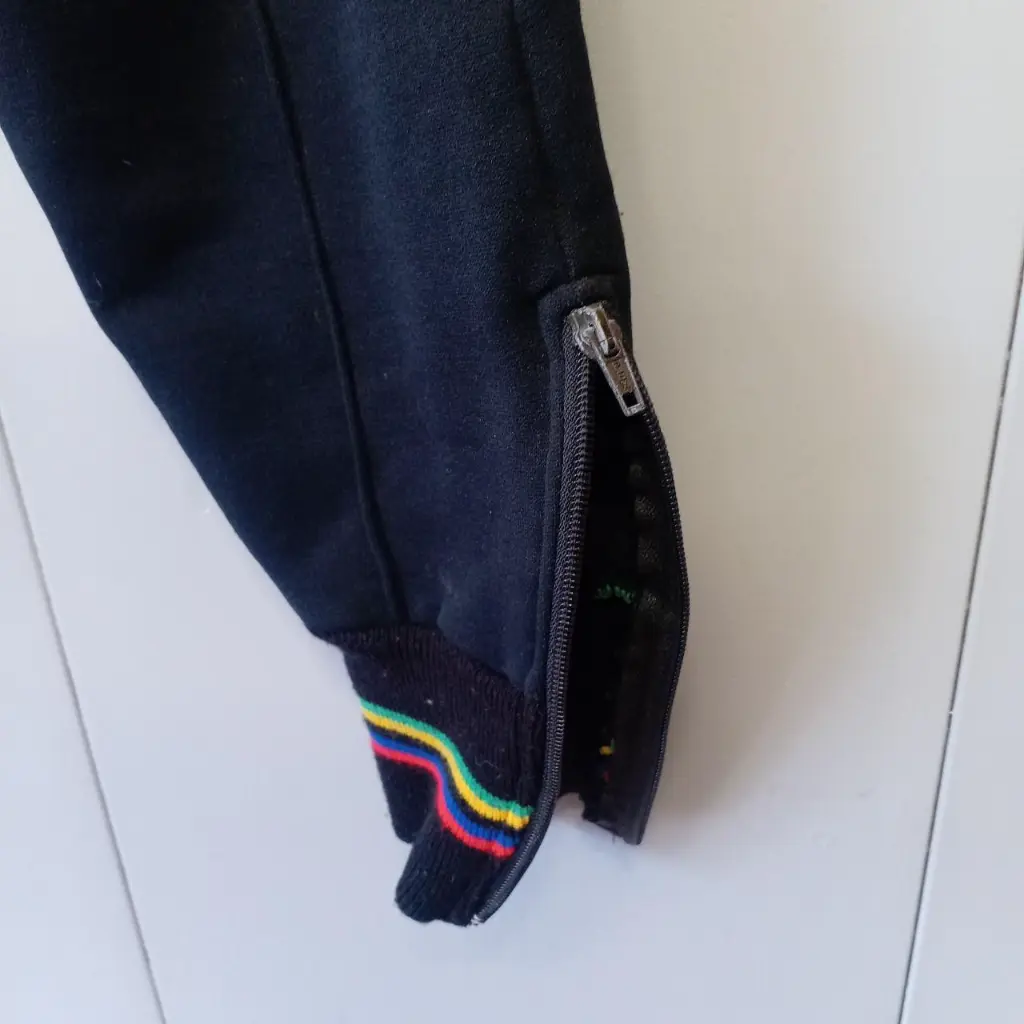Vintage 90s Lusso Cycling Winter Leggings rainbow design 2.webp