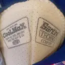 Blue and red Vintage 90s Mapei bib shorts 3.webp