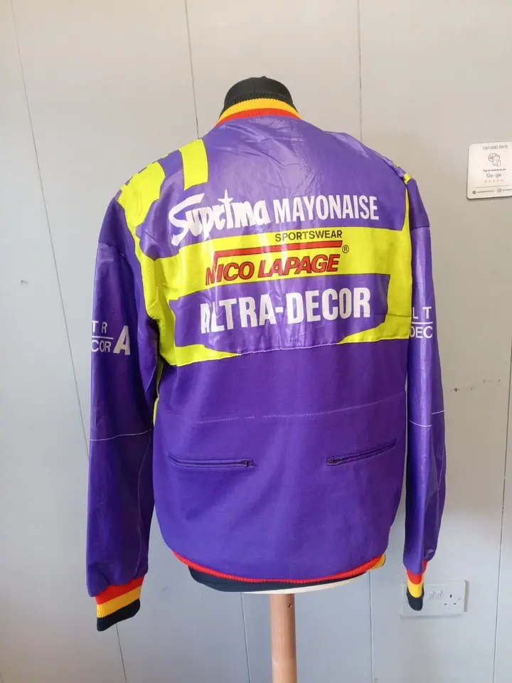 Nico lapage Sportwear Cycling Jacket 1990s vintage purple and yellow 4.webp