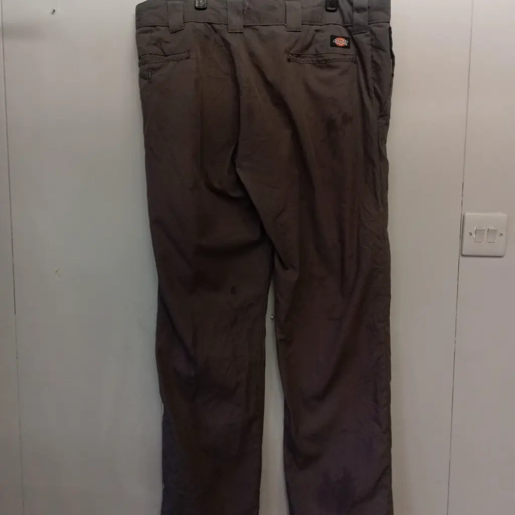 Dickies grey cargo trousers skater slim straight size UK 38  leg 32 inch 3.webp
