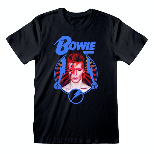 David Bowie T-Shirt Starburst M Black