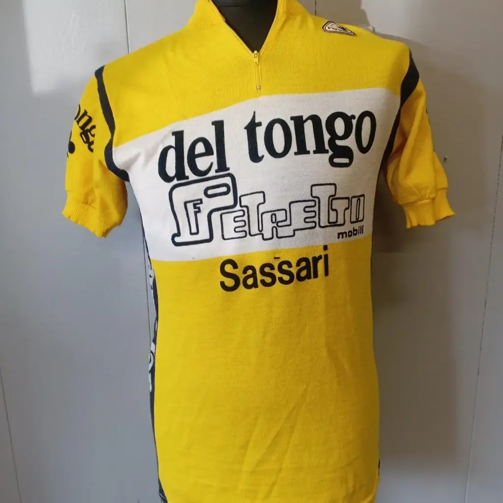 Vintage Sassari Fetretti Deltongo Parentini Cycling Jersey 1971