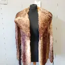 Vintage super cozy 1970s or 80s Brown Rabbit Fur Jacket
