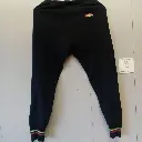 Vintage 90s Lusso Cycling Winter Leggings Rainbow Design
