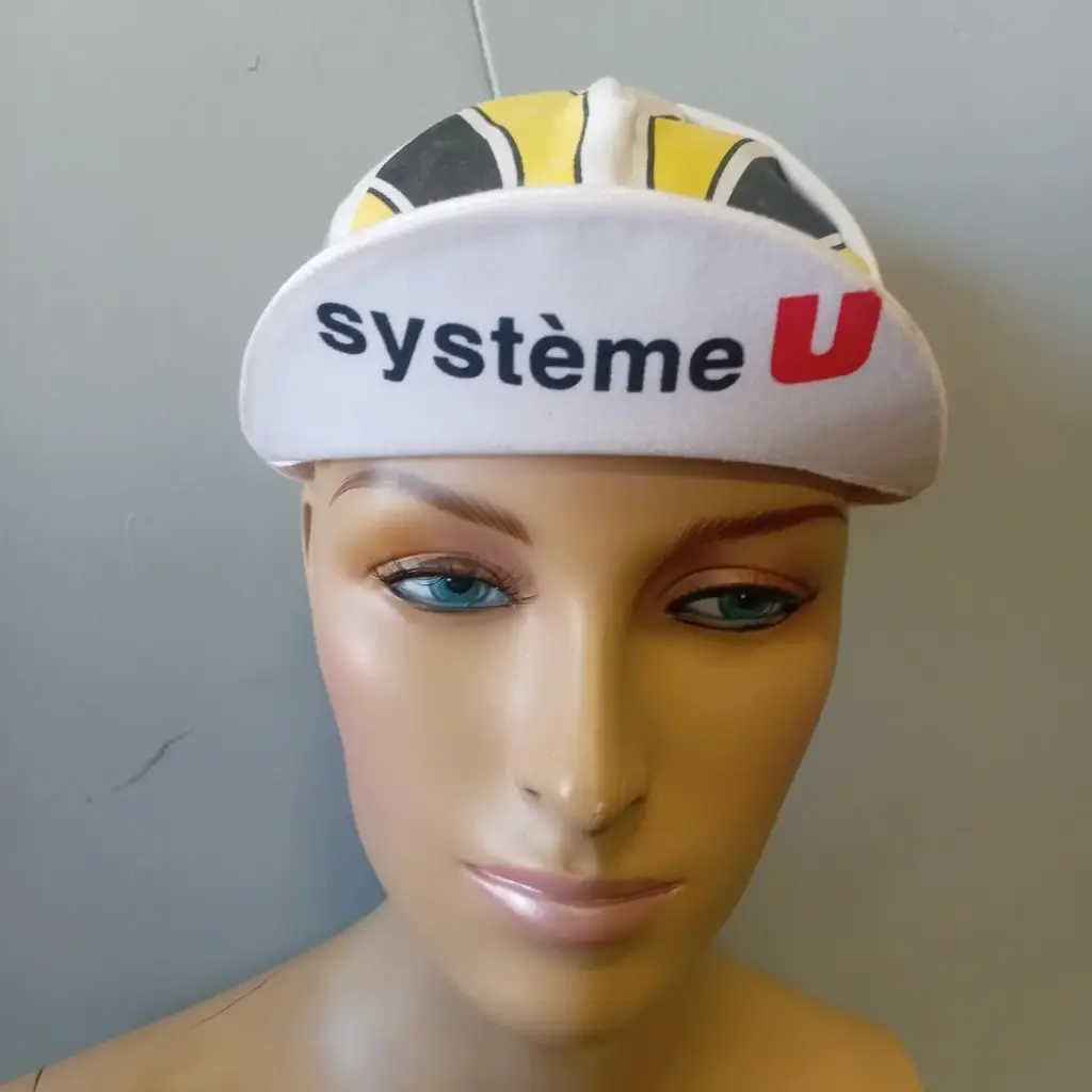Late 1980's vintage Systéme U team cycling cap
