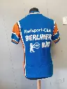 Radsport Berliner Bar 1980's vintage Cycling jersey Blue And Orange