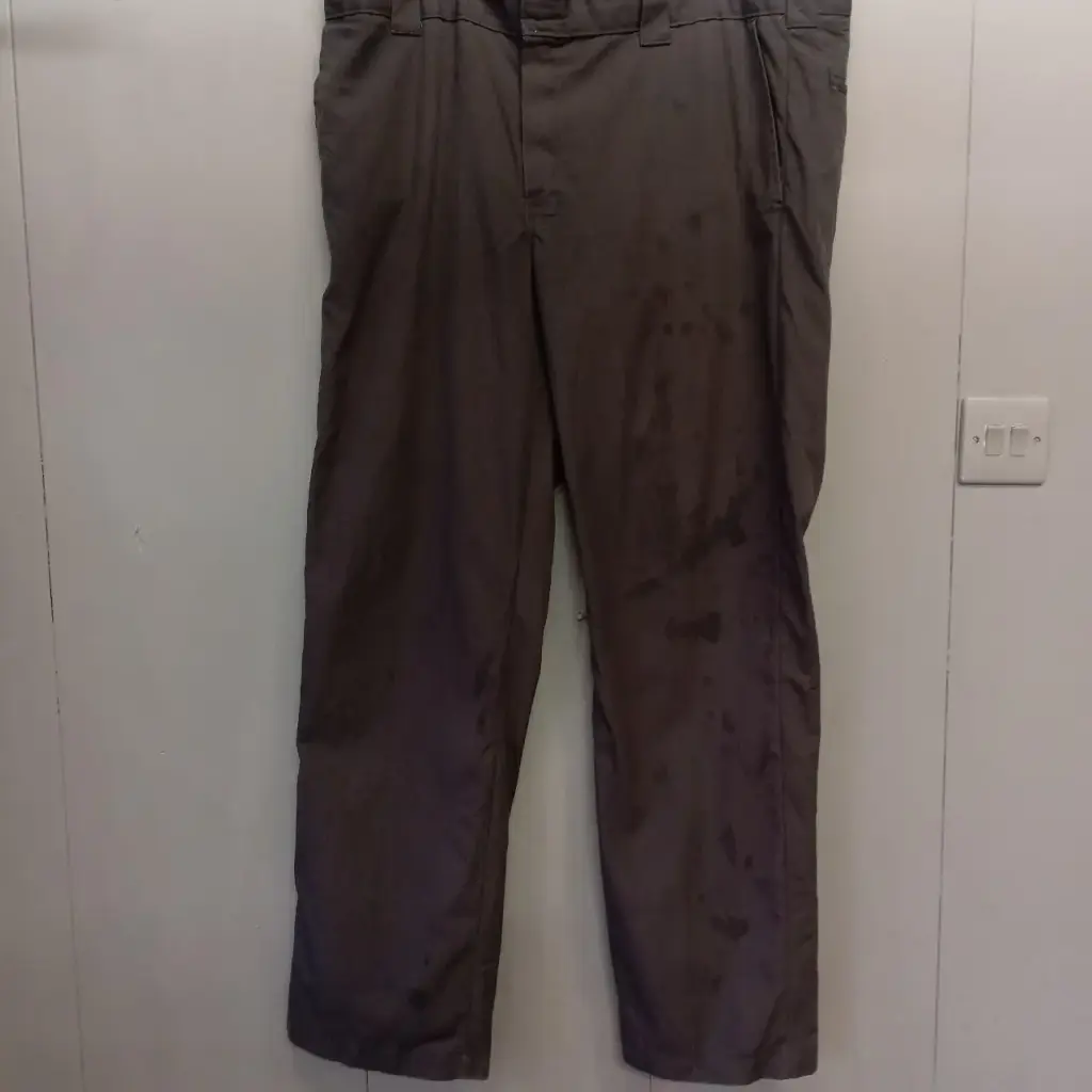 Dickies grey cargo trousers skater slim straight size UK 38 leg 32 inch