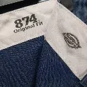 Navy Dickies 874 Original Fit trousers  straight leg, cotton skater Size UK 40 leg 28 inch