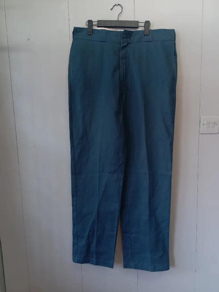 Blue Dickies 874 straight leg trousers skater Size UK 38 leg 34 inch streetwear
