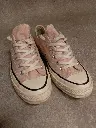 Pink pastel Converse Chuck 70 Ox Low Runners Trainers Sneakers retro vibes size 5