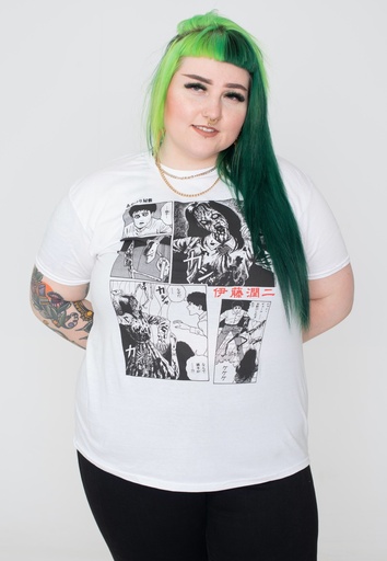 Junji Ito - Comic Strip White - T-Shirt