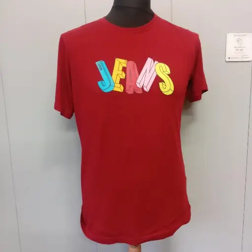 Red Carrera Jeans graphic crew neck t-shirt
