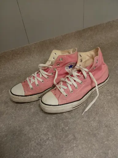 Vintage Pink Converse All Stars high top trainers sku  M9006